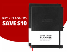 Load image into Gallery viewer, The One Thing **Undated** 12-Month Planner (2 PACK)
